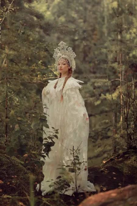 The Swan Princess, model Kaleria Oparina — DOLCE Magazine, September 2024
